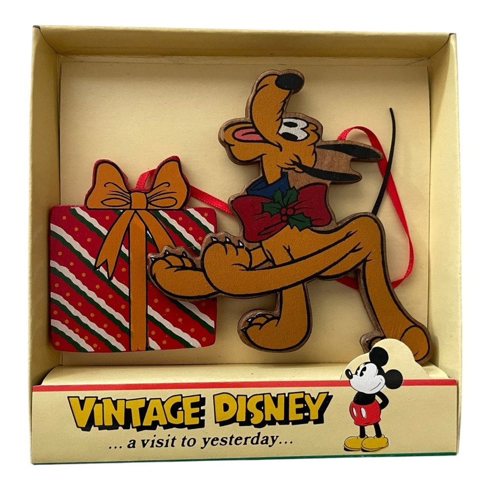 Vintage Disney Pluto Christmas Holiday Ornament 1928-1938 Replica Taiwan NIB